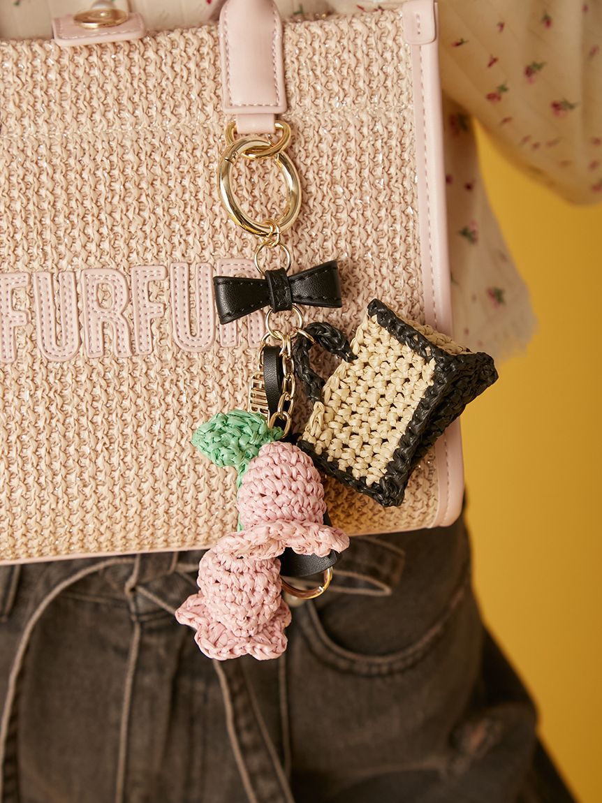 FURFUR「【限定カラー】ラフィアロゴトートバッグ」|トートバッグ|