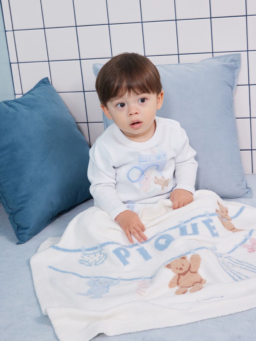 GELATO PIQUE KIDS & BABY「【BABY】ウォッシングアニマルワンポイントロンT」|その他ベビーウェア|