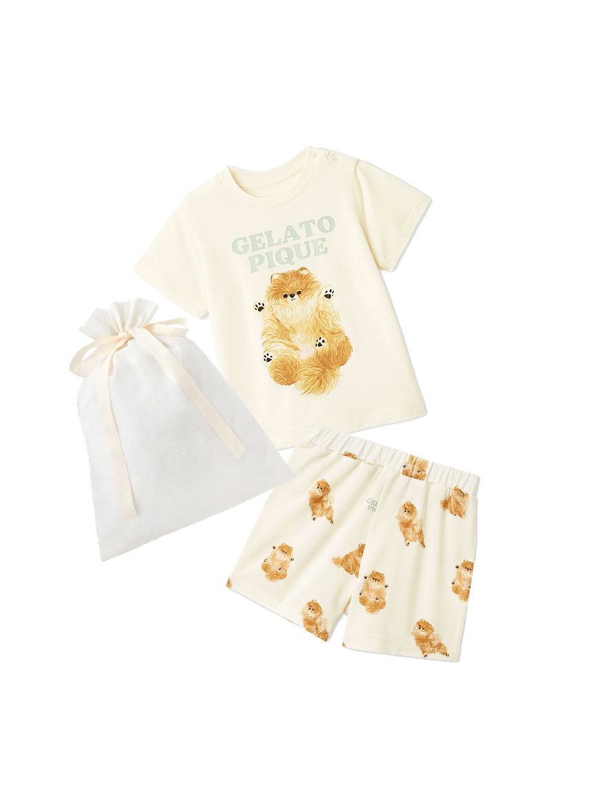 GELATO PIQUE KIDS & BABY「【ラッピング済み】【BABY】ドッグワンポイントTシャツ&ショートパンツSET」|その他ベビー用品|CRM