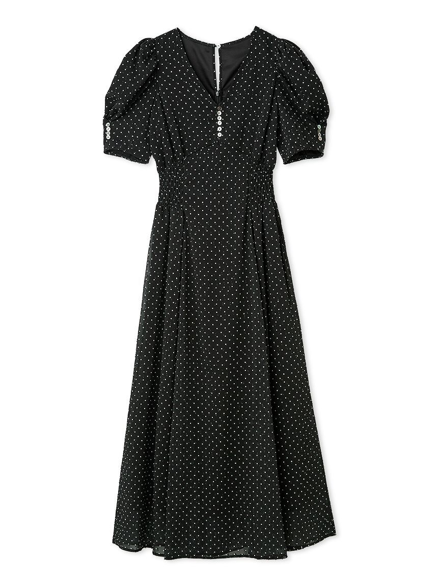 FRAY I.D「パフスリーブドットワンピース」|ワンピース|