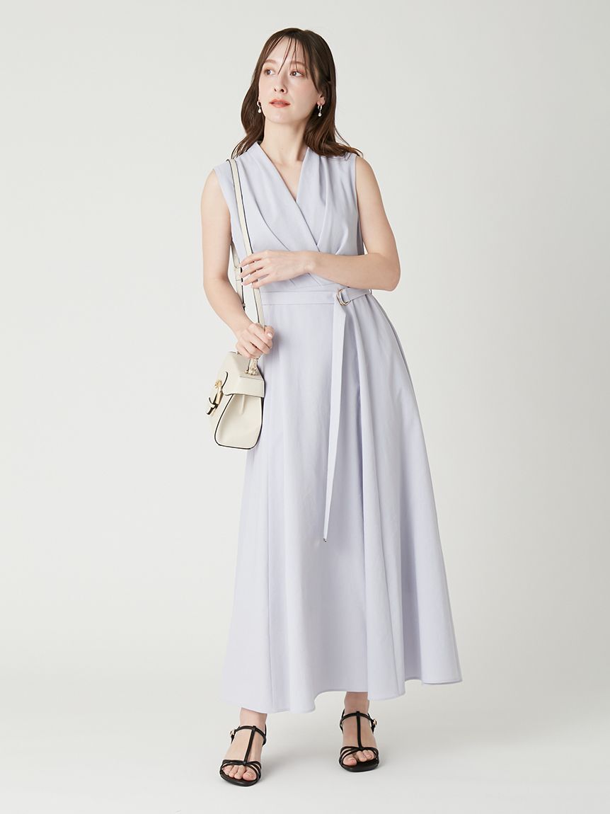 FRAY I.D「カシュクールベルトタックワンピース」|ワンピース|