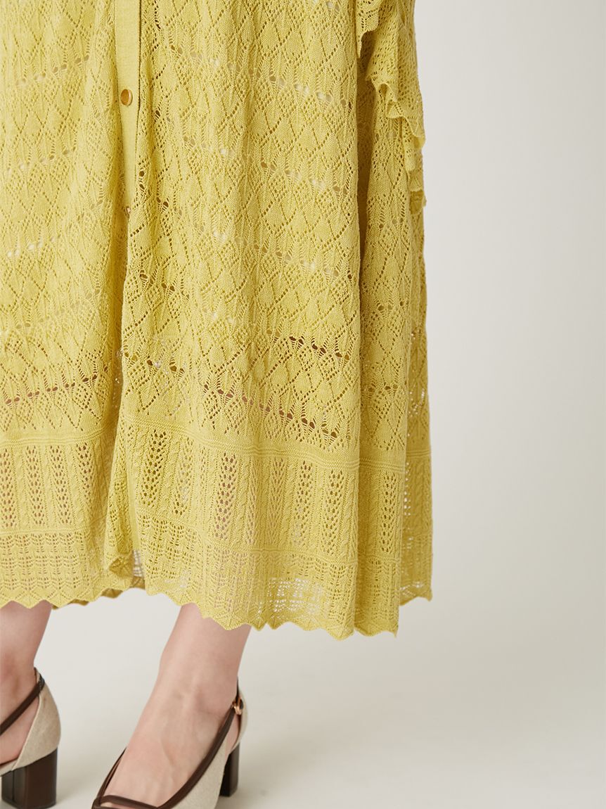 FRAY I.D「ラッフルレースニットワンピース」|ワンピース|