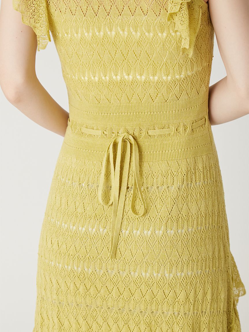 FRAY I.D「ラッフルレースニットワンピース」|ワンピース|