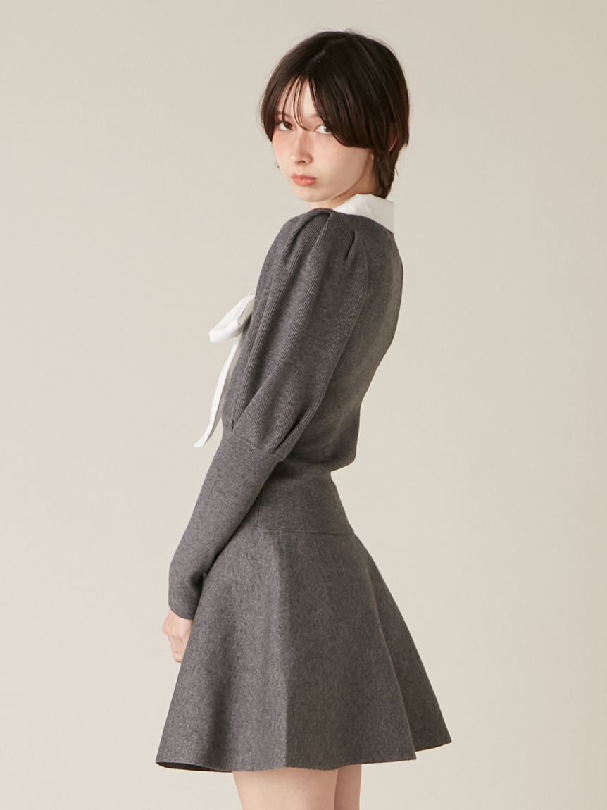 LILY BROWN「ボウタイニットセットアップ」|ワンピース|