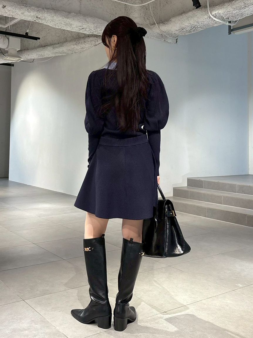 LILY BROWN「ボウタイニットセットアップ」|ワンピース|