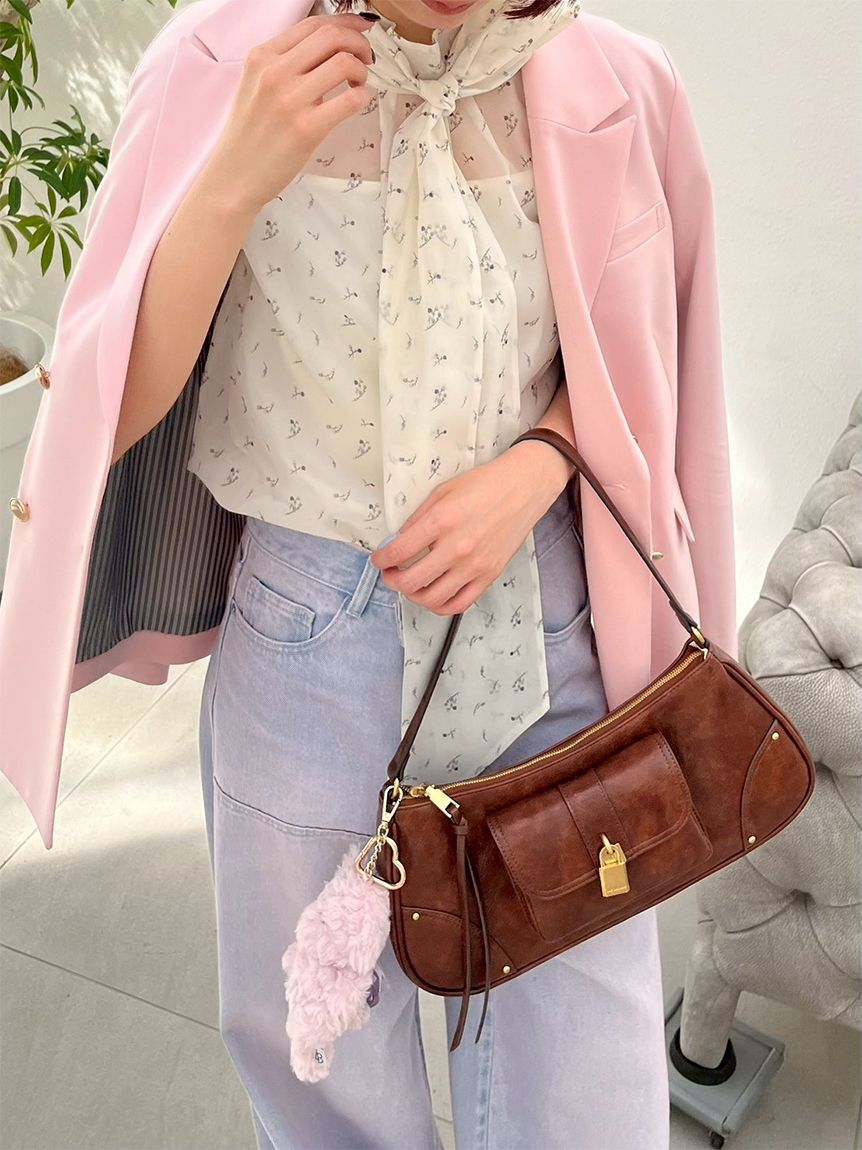 LILY BROWN「パッドロックホーボーバッグ」|ハンドバッグ|