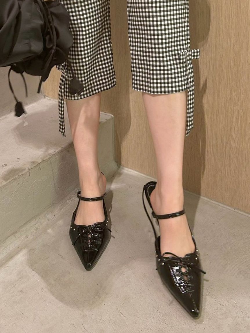 LILY BROWN「レースアップスリングバッグパンプス」|パンプス|