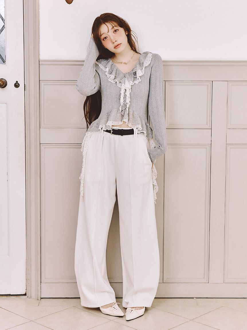 LILY BROWN「レースアップスリングバッグパンプス」|パンプス|