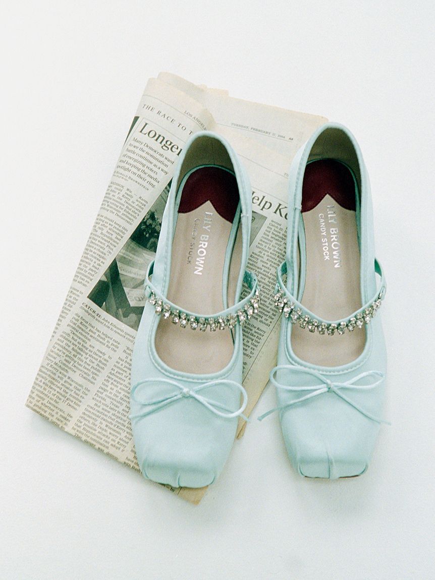 LILY BROWN「[L.B CANDY STOCK]スクエアバレエシューズ」|スリッポン|