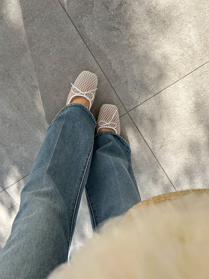 LILY BROWN「[L.B CANDY STOCK]スクエアバレエシューズ」|スリッポン|