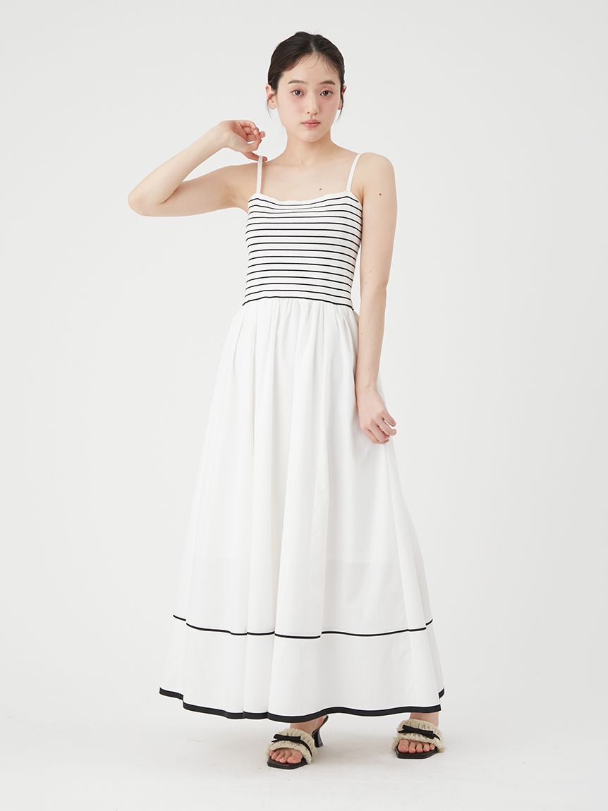 LILY BROWN「【WEB限定00サイズ】ニットビスチェドッキングワンピース」|ワンピース|