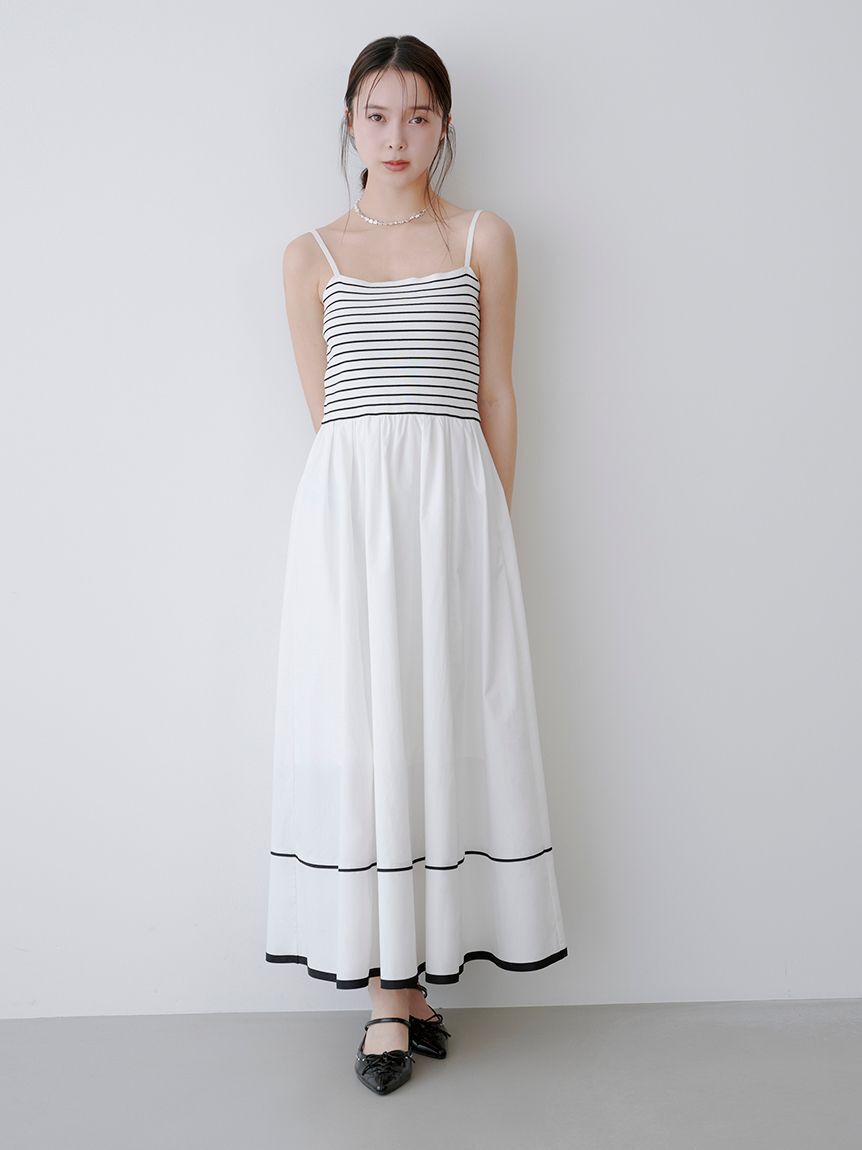 LILY BROWN「【WEB限定00サイズ】ニットビスチェドッキングワンピース」|ワンピース|