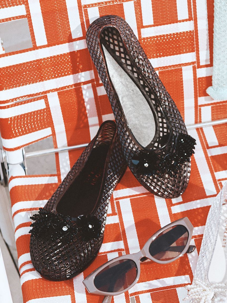 LILY BROWN「【LILY BROWN&times;TEMPARATE 】JELLY SHOES」|パンプス|BLK