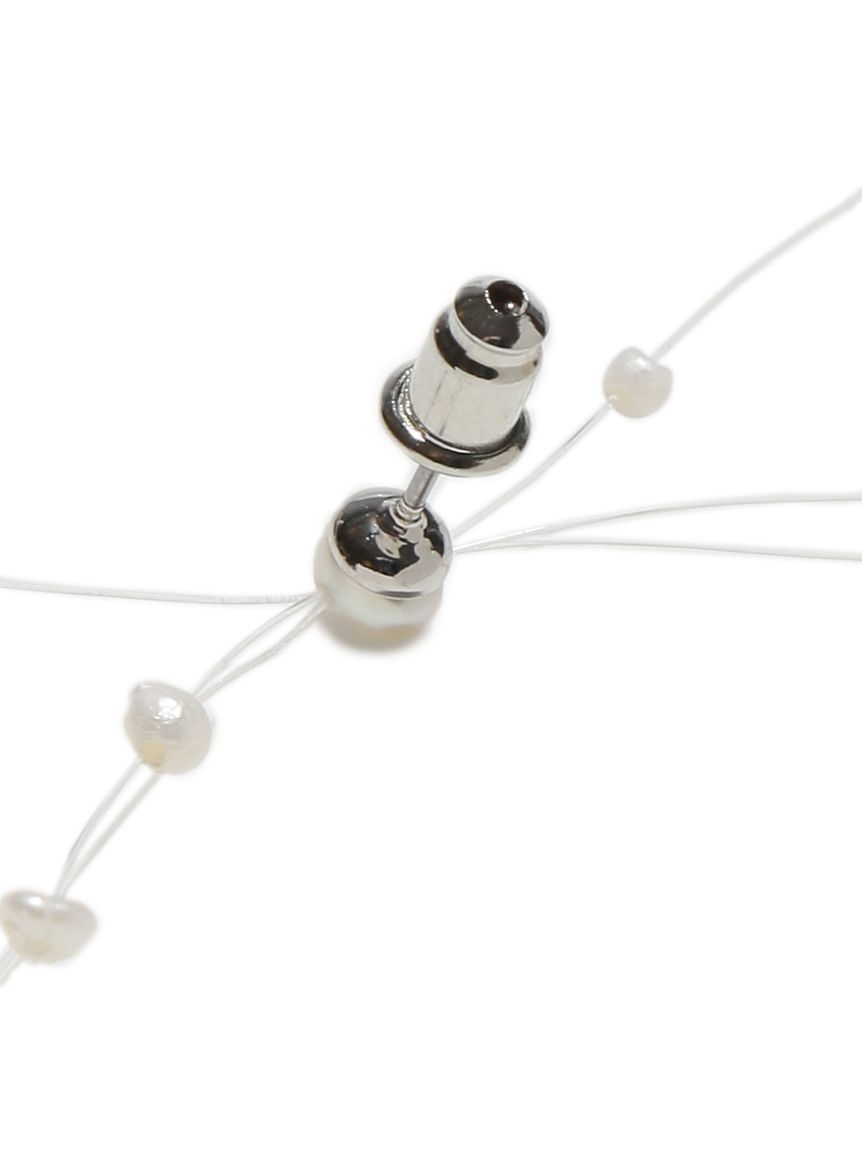 CELFORD「【HANAE MORI&times;CELFORDコラボ】 淡水パールリボンピアス」|ピアス|