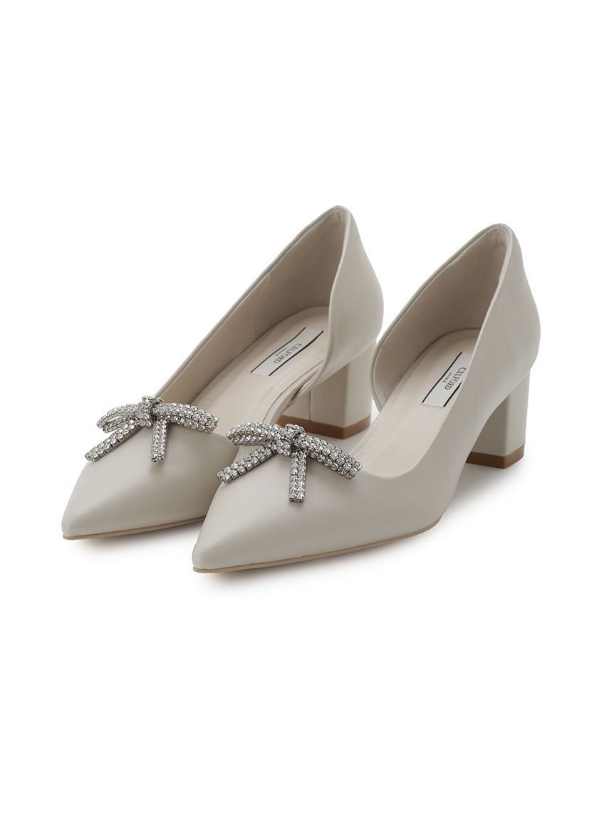 CELFORD「ビジューリボン付きパンプス」|パンプス|IVR