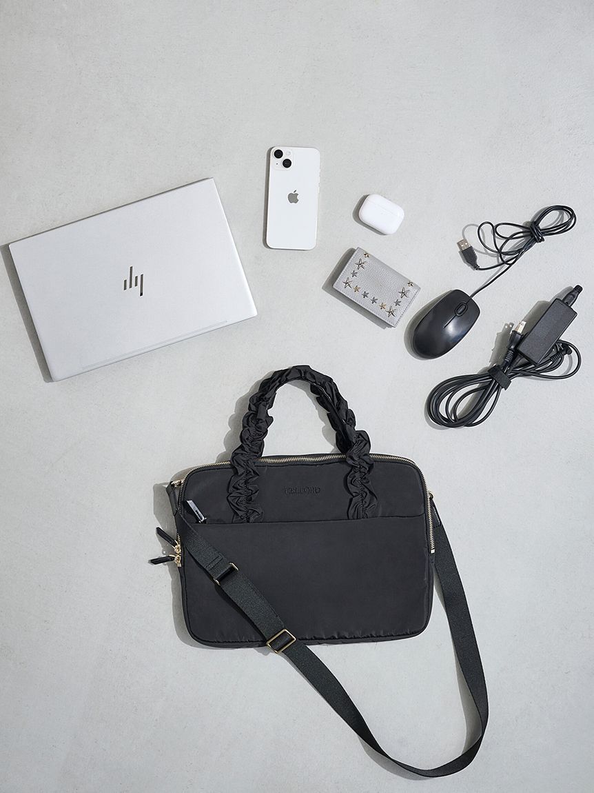 CELFORD「13インチ対応フリルラメ刺繍PCバッグ」|ショルダー・メッセンジャー|