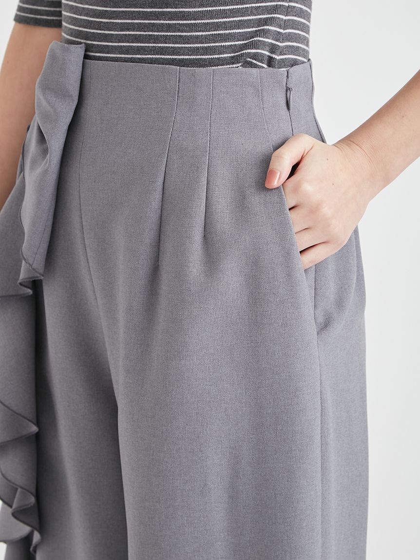 CELFORD「【洗える】リボンワイドパンツ」|チノ|