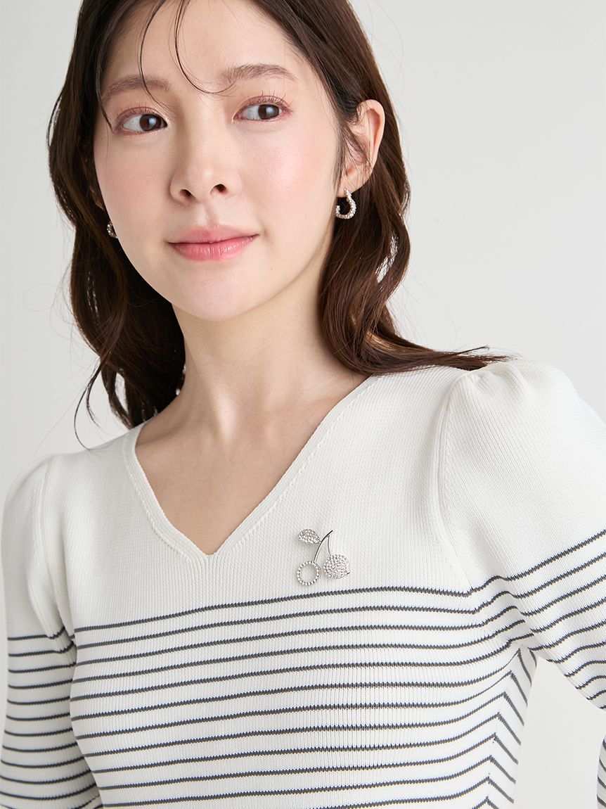 CELFORD「【洗える】ベルスリーブペプラムニットプルオーバー」|ニット・セーター|