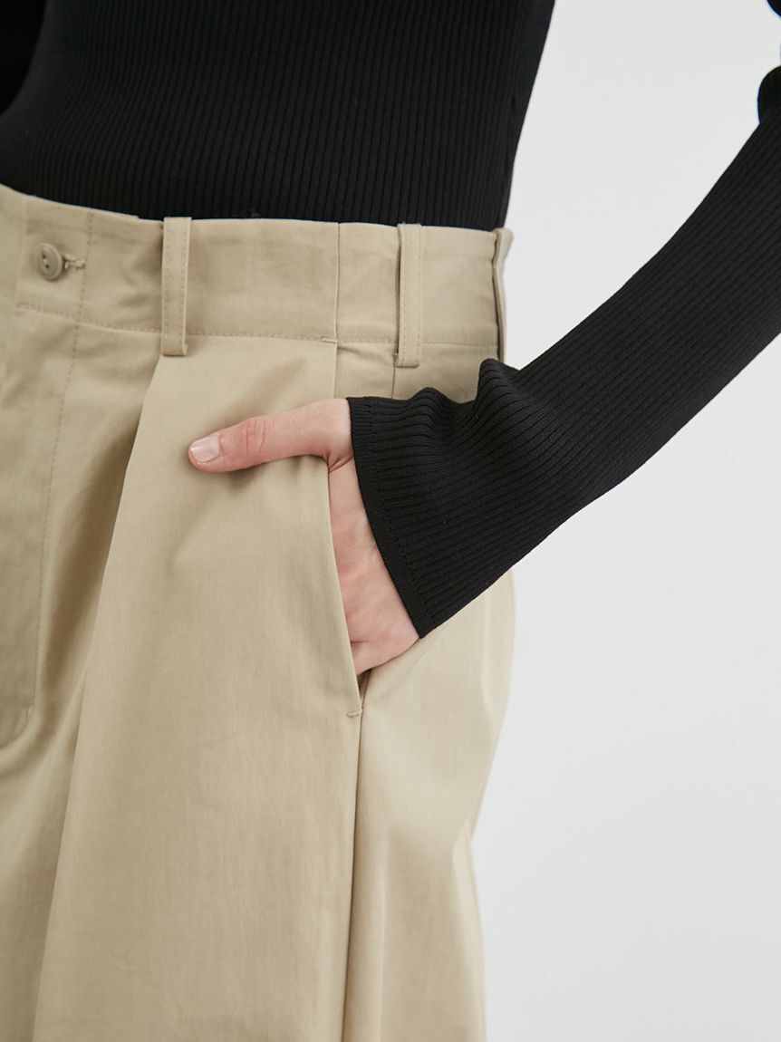 styling/「【セットアップ対応】バックラップワイドパンツ」|チノ|