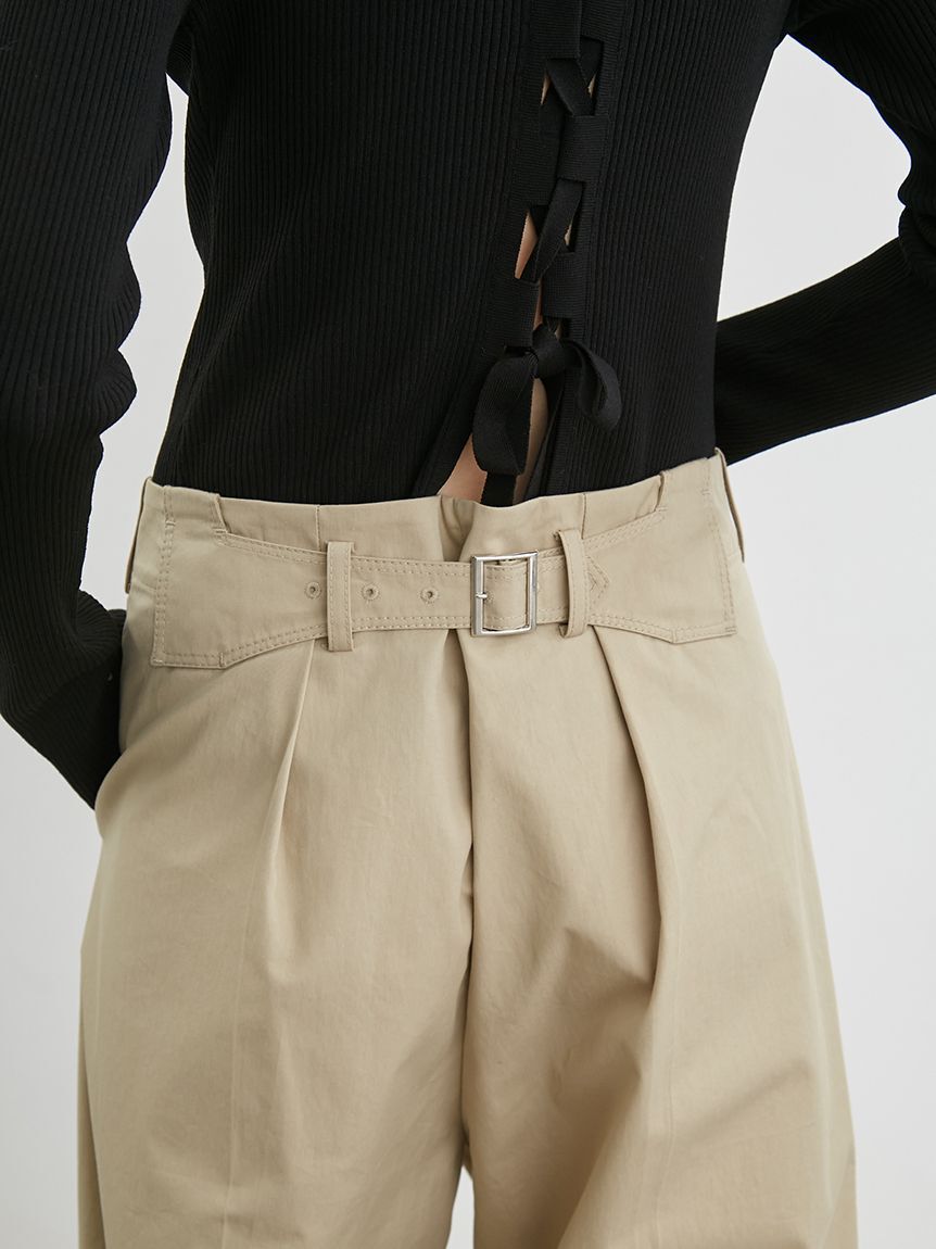 styling/「【セットアップ対応】バックラップワイドパンツ」|チノ|