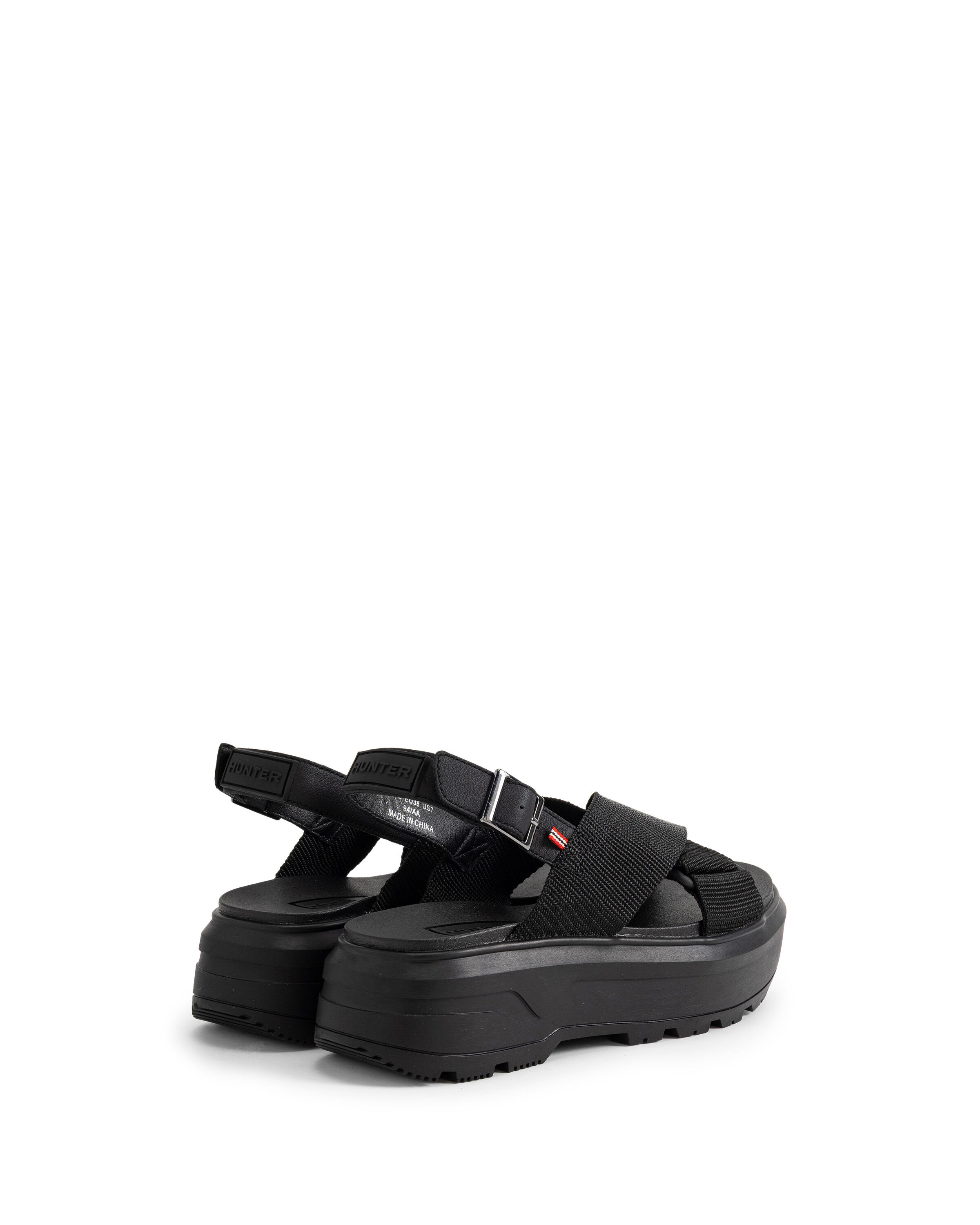 HUNTER「ユニセックス シティ リベル ウェビング クロスオーバー サンダル」|サンダル|