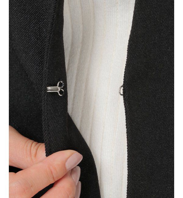 IKKA LOUNGE「【セットアップ対応】ウールライクV襟裏付きジャケット」|その他|