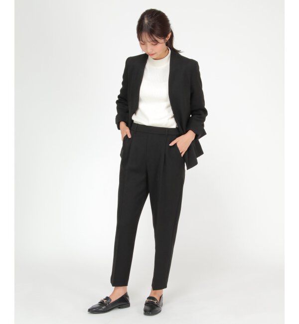 IKKA LOUNGE「【セットアップ対応】ウールライクV襟裏付きジャケット」|その他|