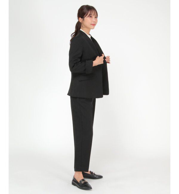 IKKA LOUNGE「【セットアップ対応】ウールライクV襟裏付きジャケット」|その他|