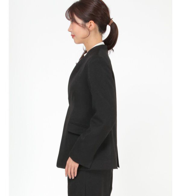 IKKA LOUNGE「【セットアップ対応】ウールライクV襟裏付きジャケット」|その他|