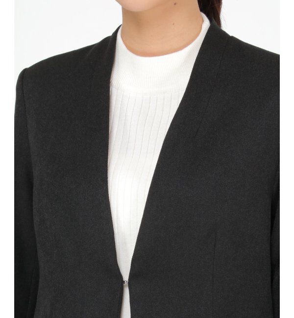 IKKA LOUNGE「【セットアップ対応】ウールライクV襟裏付きジャケット」|その他|