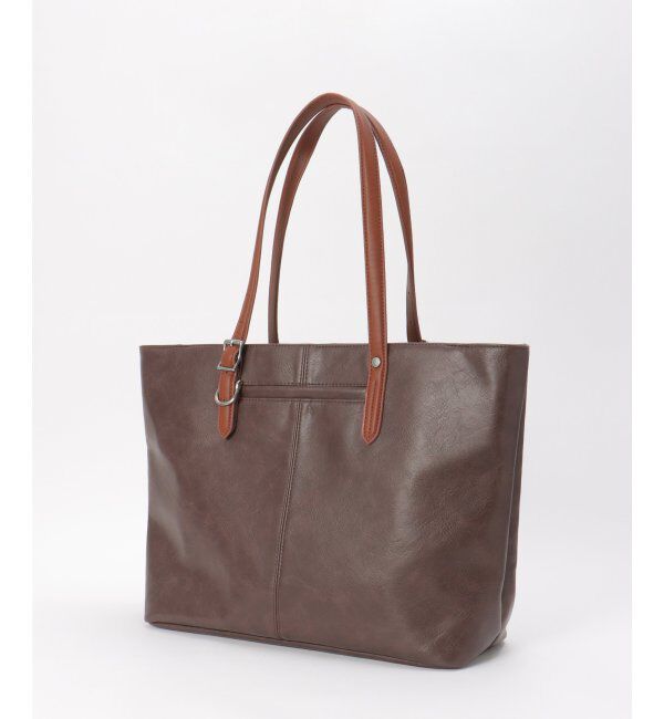 ikka「【雑誌MonoMax4月号掲載】GPレザータッチトートバッグ「小泉孝太郎さん着用モデル」」|トートバッグ|