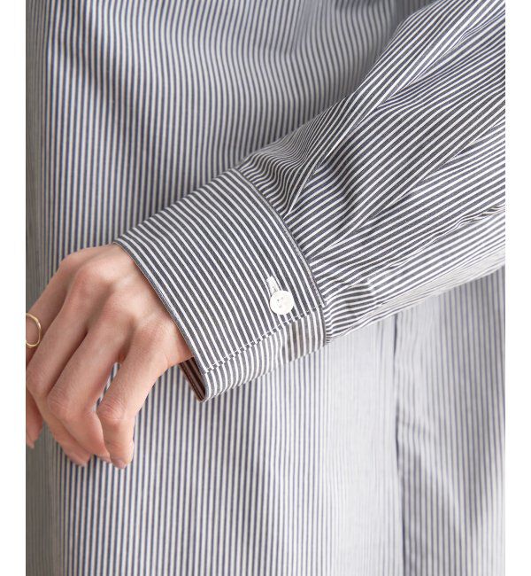 ikka「ストライプ長袖シャツ」|シャツ・ブラウス|