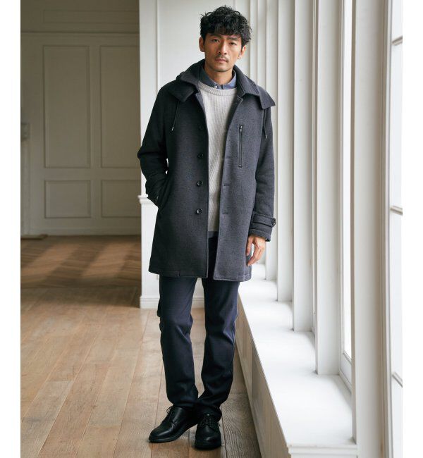 ikka「ウォッシャブル畦クルーネックニット」|プルオーバー|