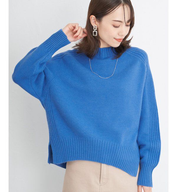 ikka「サイドスリットニットプルオーバー」|プルオーバー|
