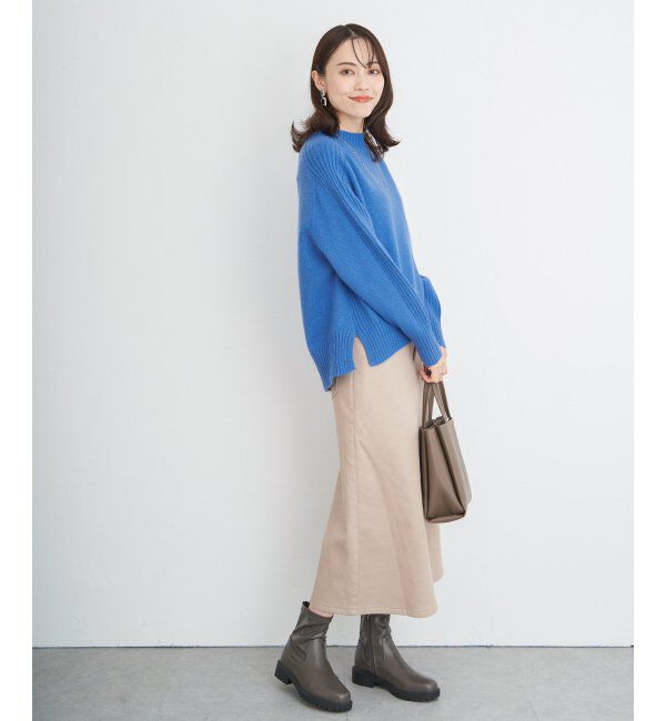 ikka「サイドスリットニットプルオーバー」|プルオーバー|
