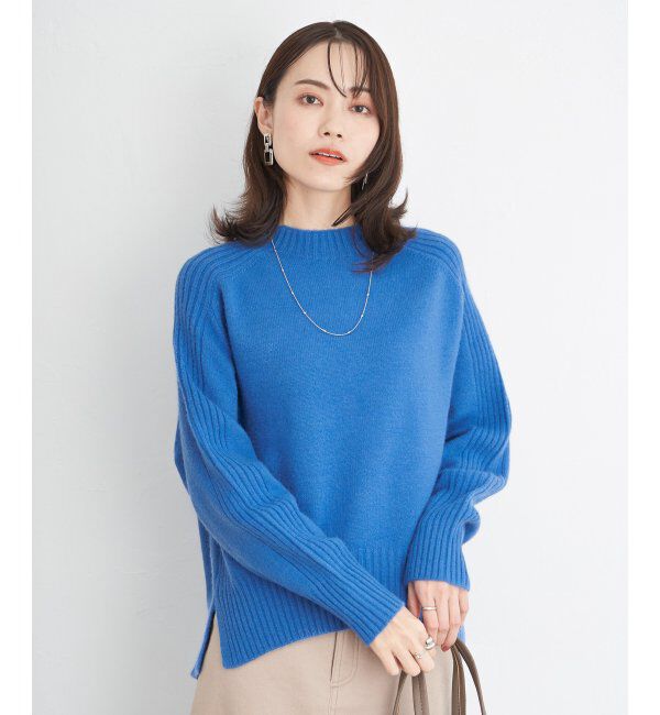ikka「サイドスリットニットプルオーバー」|プルオーバー|