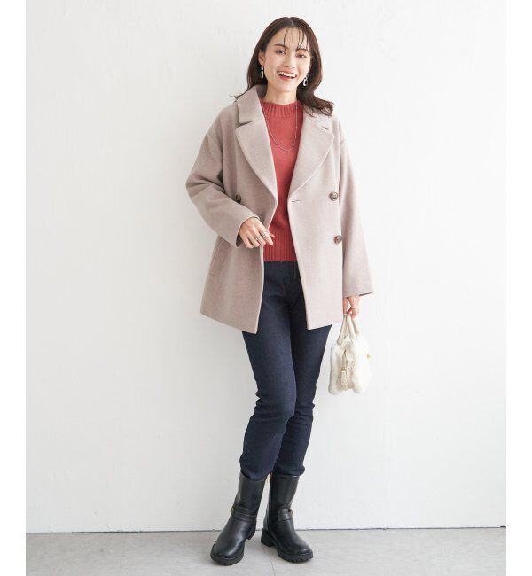 ikka「サイドスリットニットプルオーバー」|プルオーバー|