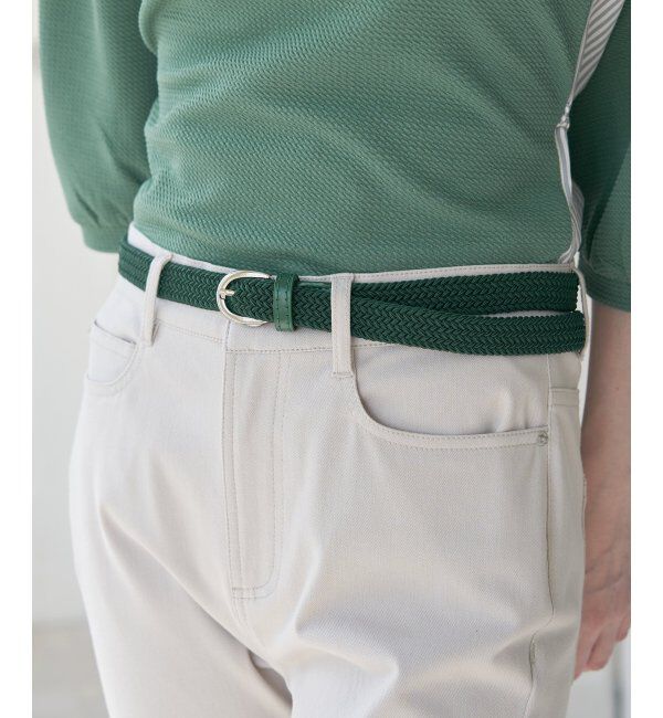 ikka「ゴムメッシュベルト20MM」|ダウンベスト・ベスト|