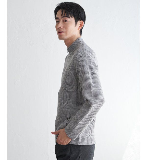 ikka「スタンドジップニットブルゾン」|その他|