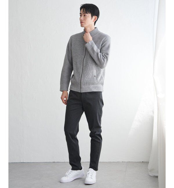 ikka「スタンドジップニットブルゾン」|その他|