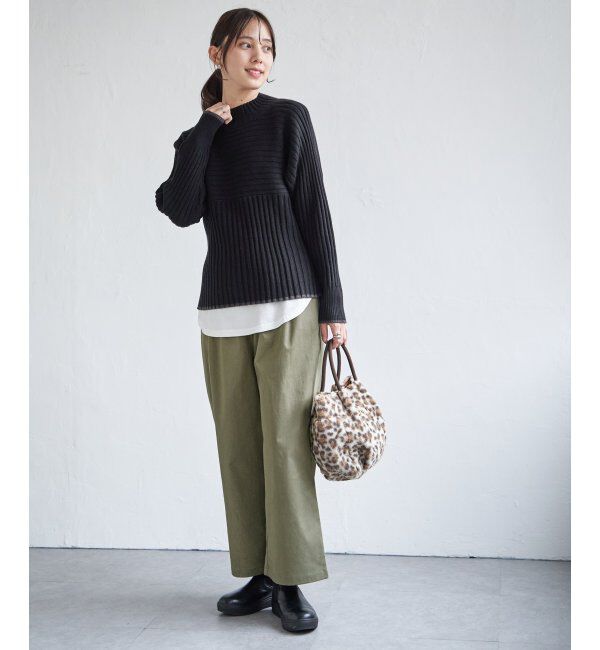 ikka「７ＧワイドリブキリカエハイショクＰＯ」|プルオーバー|