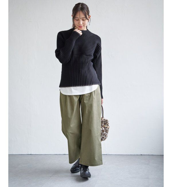 ikka「７ＧワイドリブキリカエハイショクＰＯ」|プルオーバー|