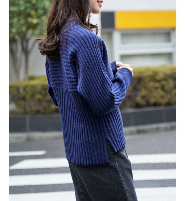 ikka「７ＧワイドリブキリカエハイショクＰＯ」|プルオーバー|