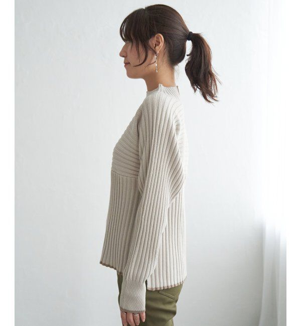 ikka「７ＧワイドリブキリカエハイショクＰＯ」|プルオーバー|