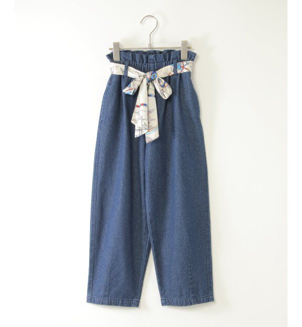 ikka kids「スカーフベルト付きバレルデニムパンツ」|その他|