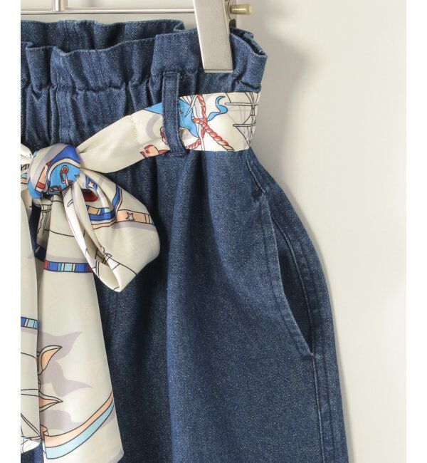 ikka kids「スカーフベルト付きバレルデニムパンツ」|その他|