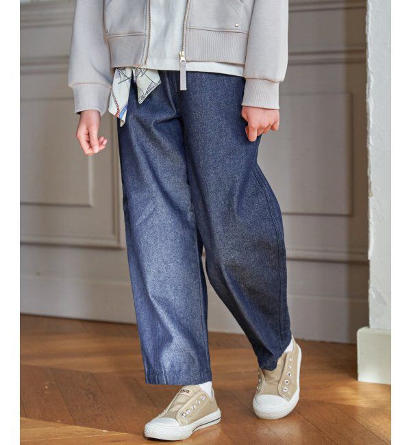 ikka kids「スカーフベルト付きバレルデニムパンツ」|その他|