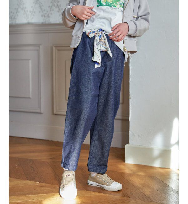 ikka kids「スカーフベルト付きバレルデニムパンツ」|その他|