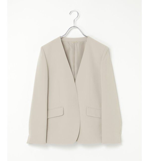 IKKA LOUNGE「【洗濯機で洗える／セットアップ対応】ウォッシャブルVネックジャケット」|その他|