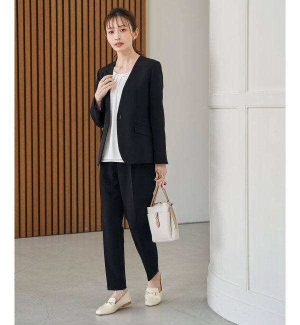 IKKA LOUNGE「【洗濯機で洗える／セットアップ対応】ウォッシャブルVネックジャケット」|その他|